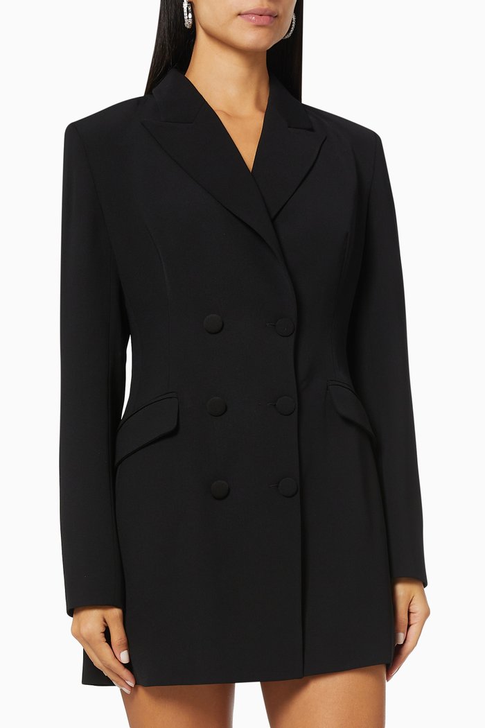 Elissa Blazer Dress, Black