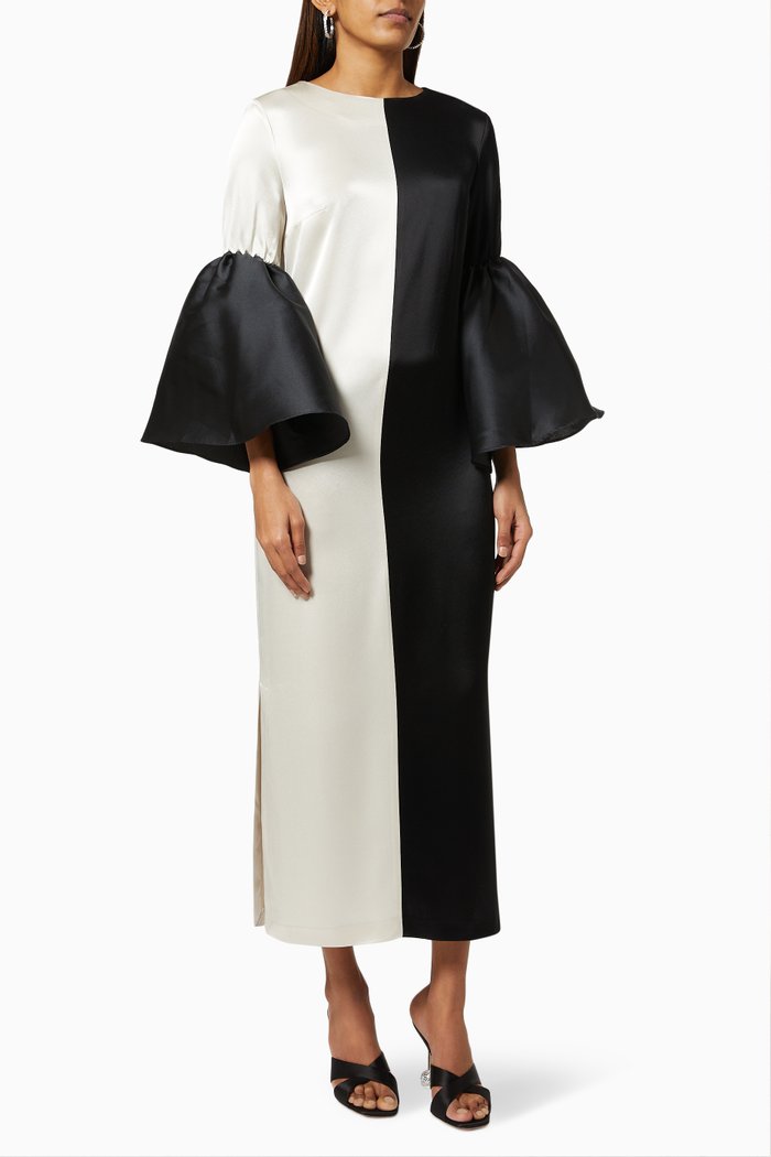 

Two Tone Dress, Black