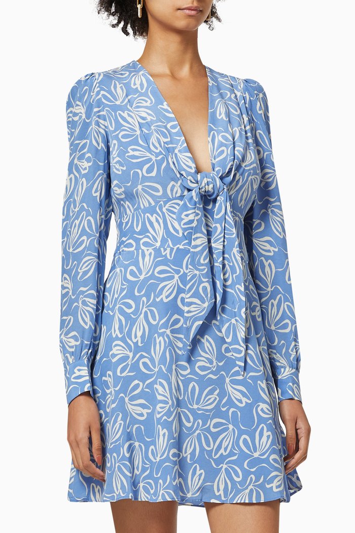 

Heidiee Dress in Modernity Cupro Viscose, Blue