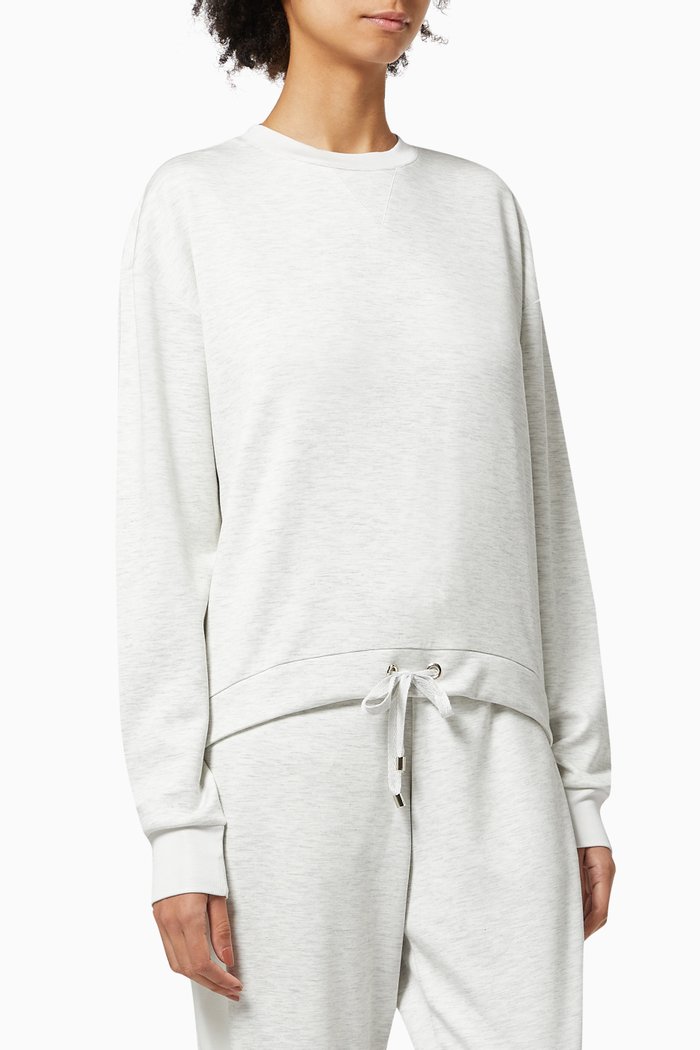 

Mialou Lounge Sweater in Viscose Jersey, White