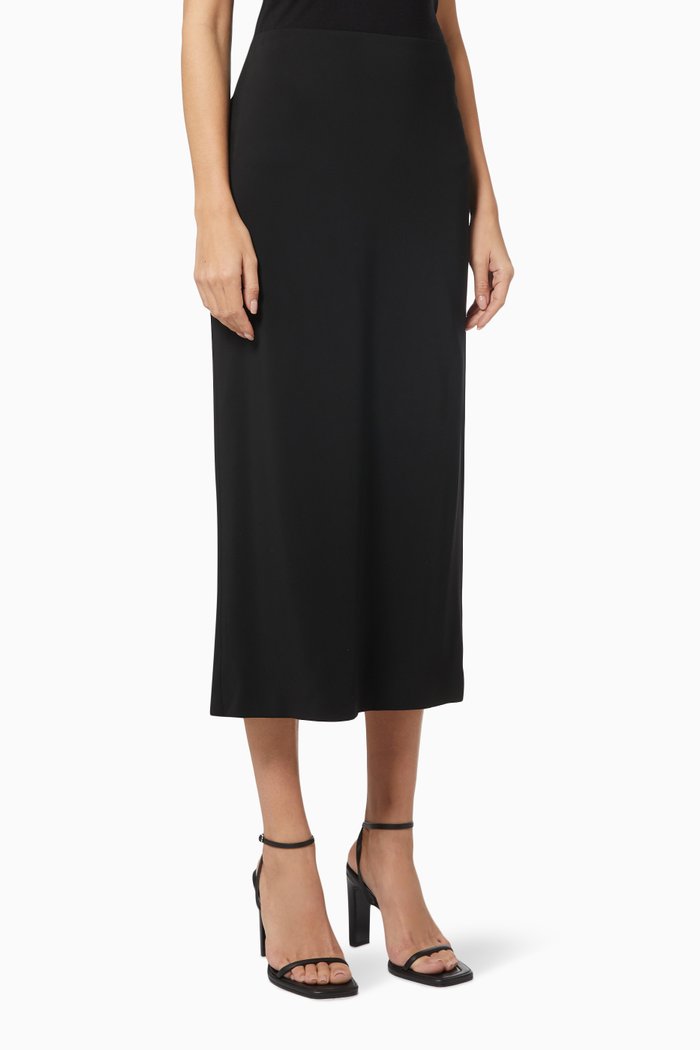 

Ima Midi Skirt in Stretch-cady, Black