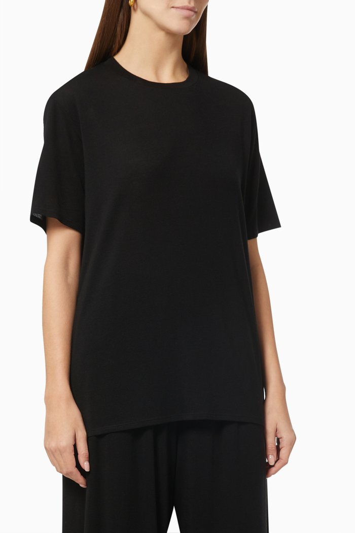 

Dedolo Pullover Top in Tencel, Black