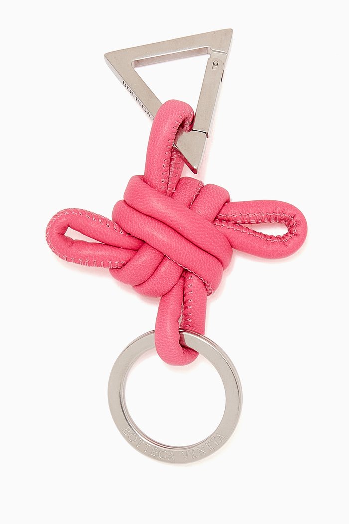 

Knotted Key Ring in Nappa, Purple