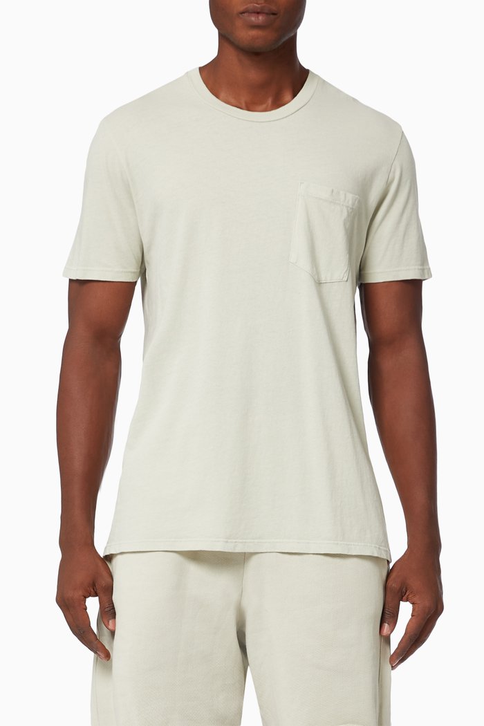 

Classic Pocket T-shirt in Cotton Jersey, Green