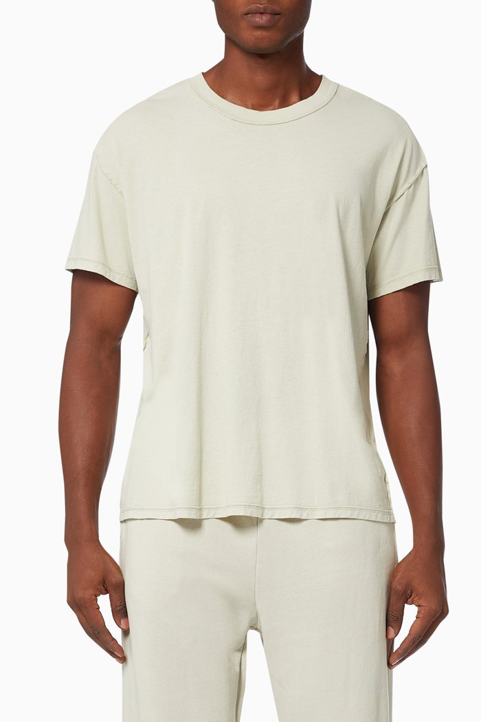 

Inside Out T-shirt in Cotton Jersey, Green