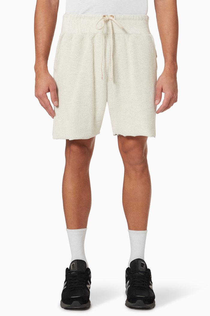 

Yacht Shorts in Brushed Cotton Fleece, Grey