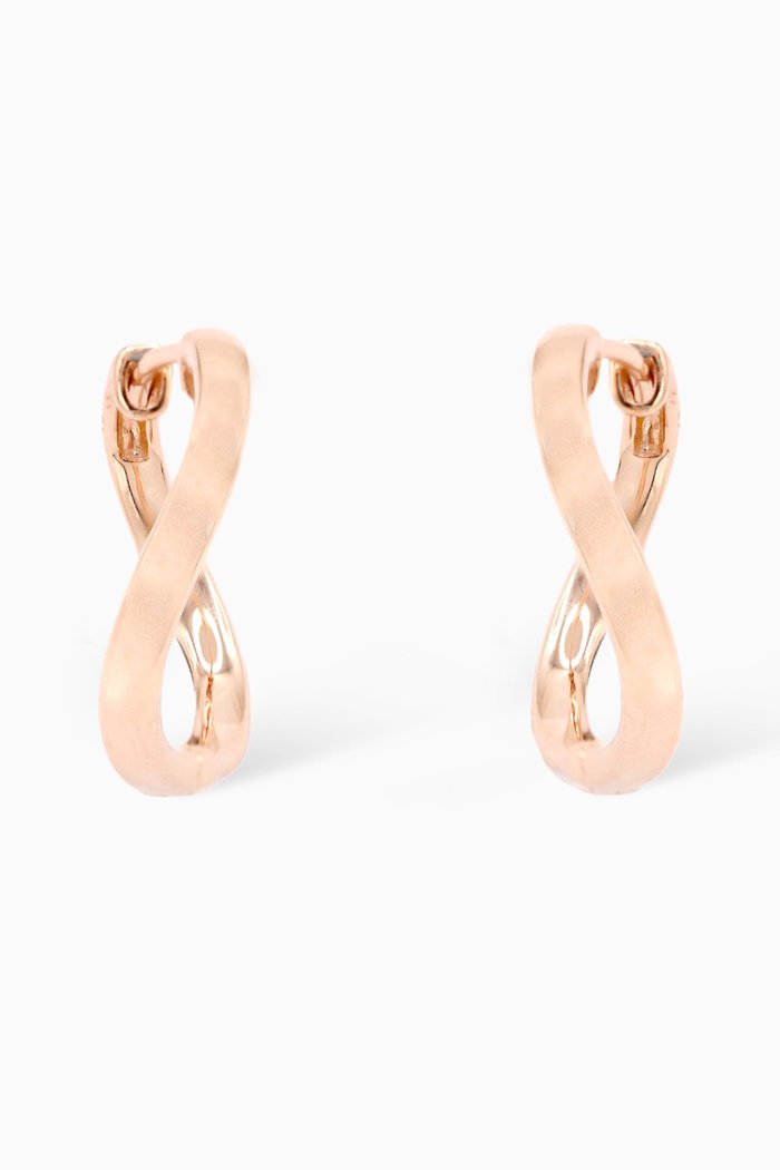 

Infinity Hoops in 18kt Rose Gold