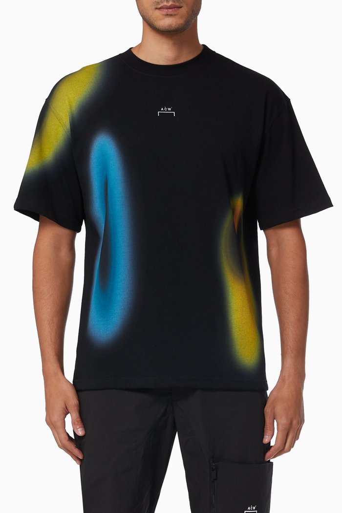 

Hypergraphic Logo T-shirt in Cotton Jersey, Black
