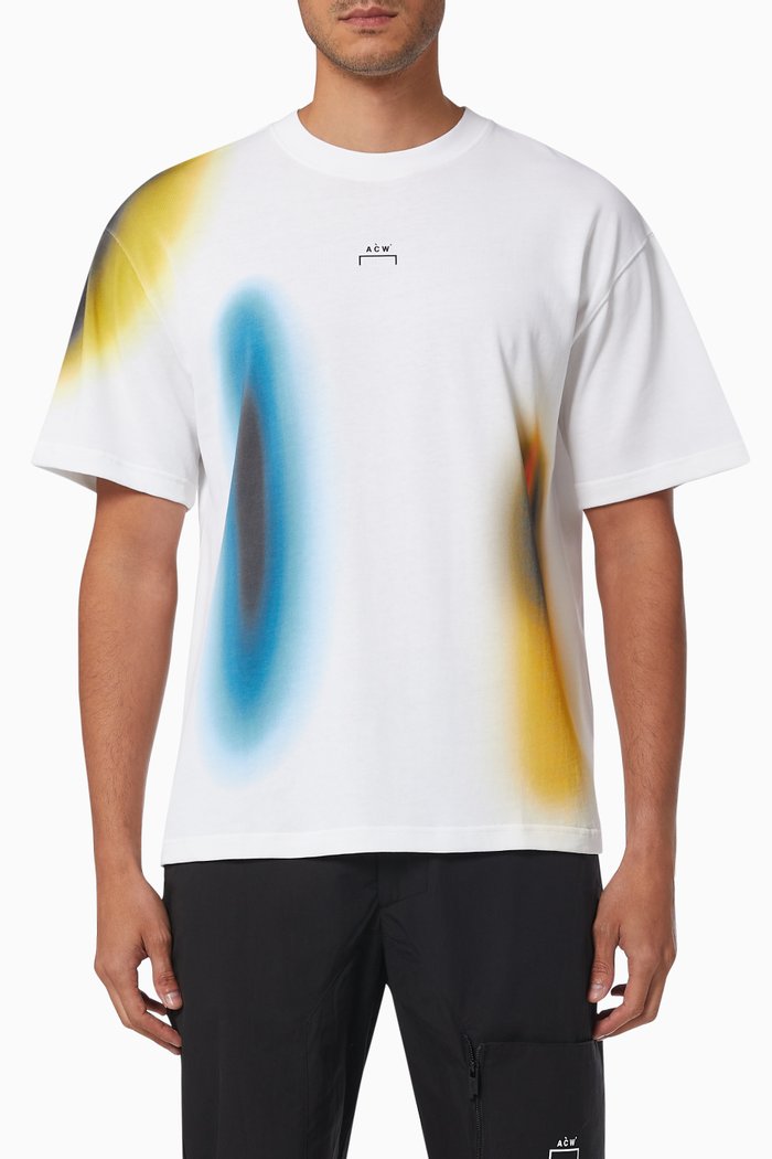 

Hypergraphic Logo T-shirt in Cotton Jersey, White
