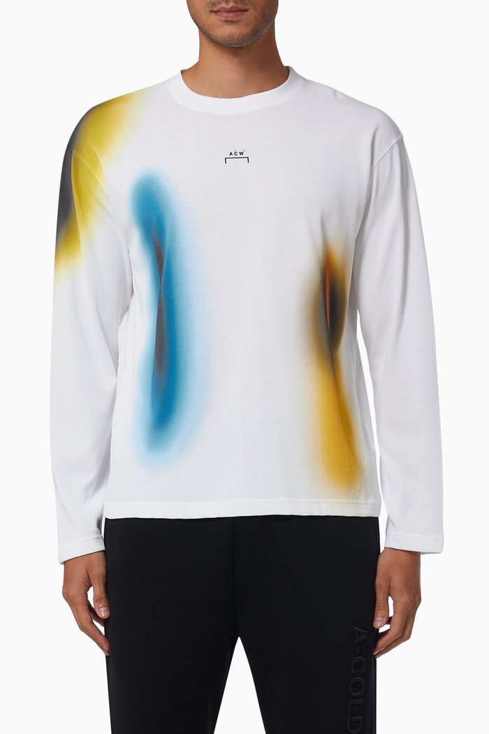 

Hypergraphic Logo T-shirt in Cotton Jersey, White