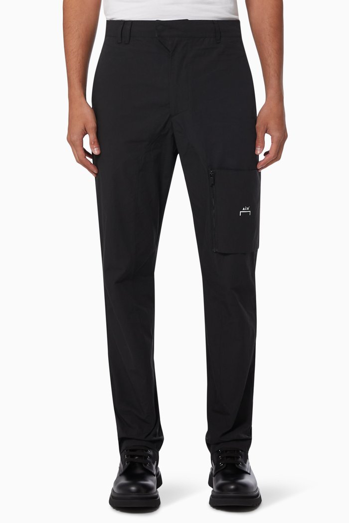 Circuit Cargo Pants in Cotton Poplin, Black