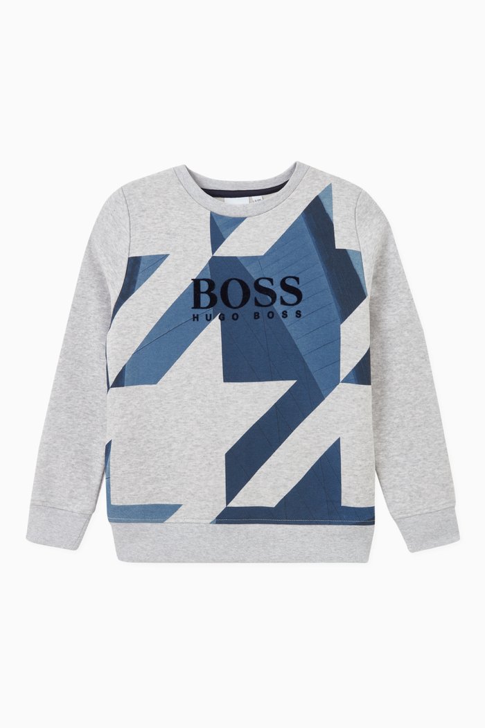 

Logo Sweatshirt in Fleece, Grey