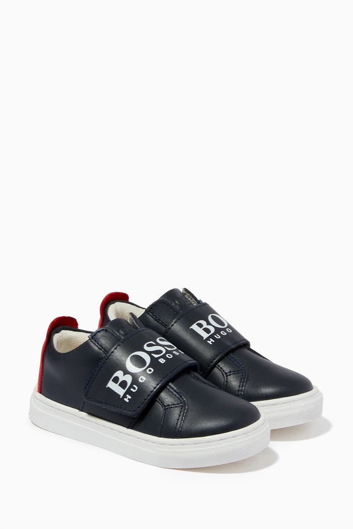 

Logo Sneakers in Leather, Blue