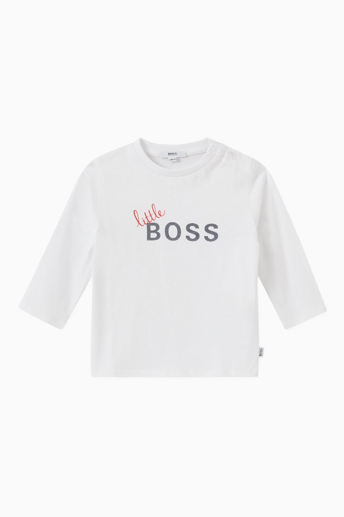 

Little Boss T-shirt in Jersey, White