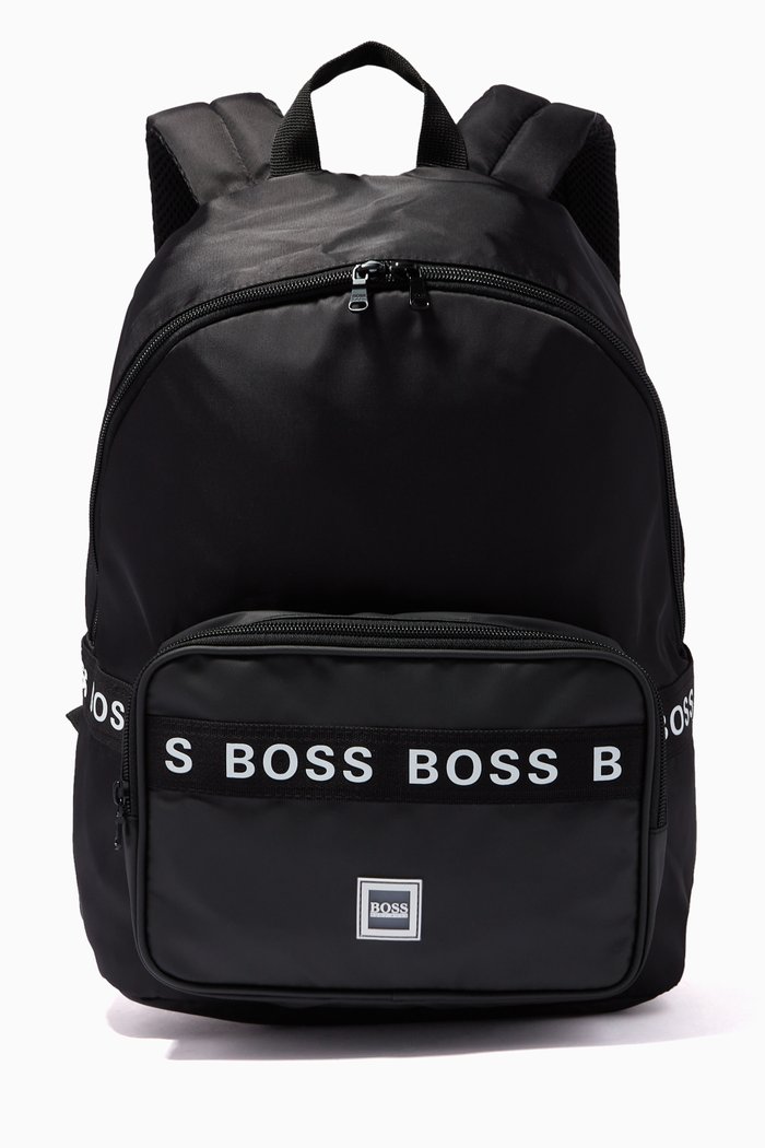 

Logo Backpack in Nylon, Black