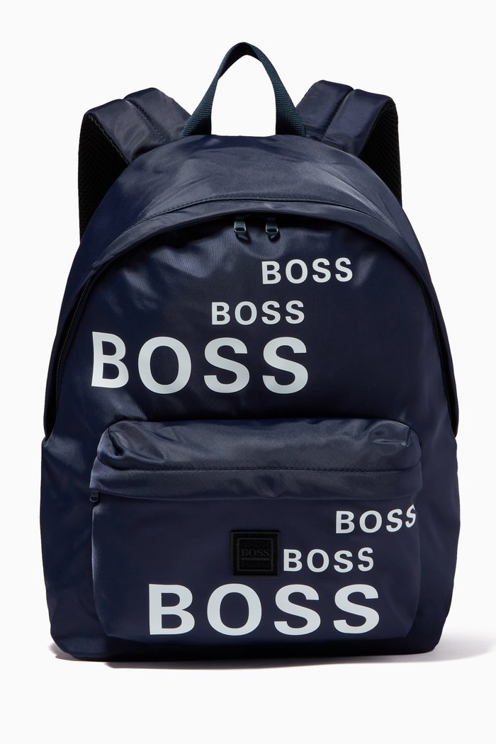 

Allover Logo Backpack in Nylon, Blue