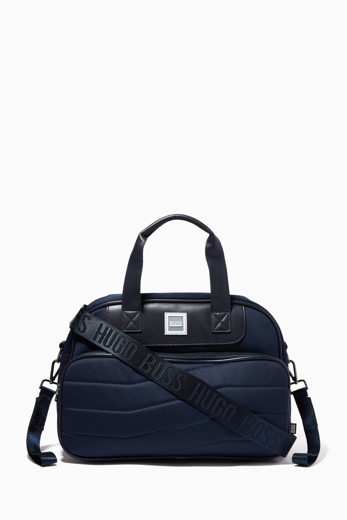

Diaper Bag with Bottle Holder & Changing Mat, Blue