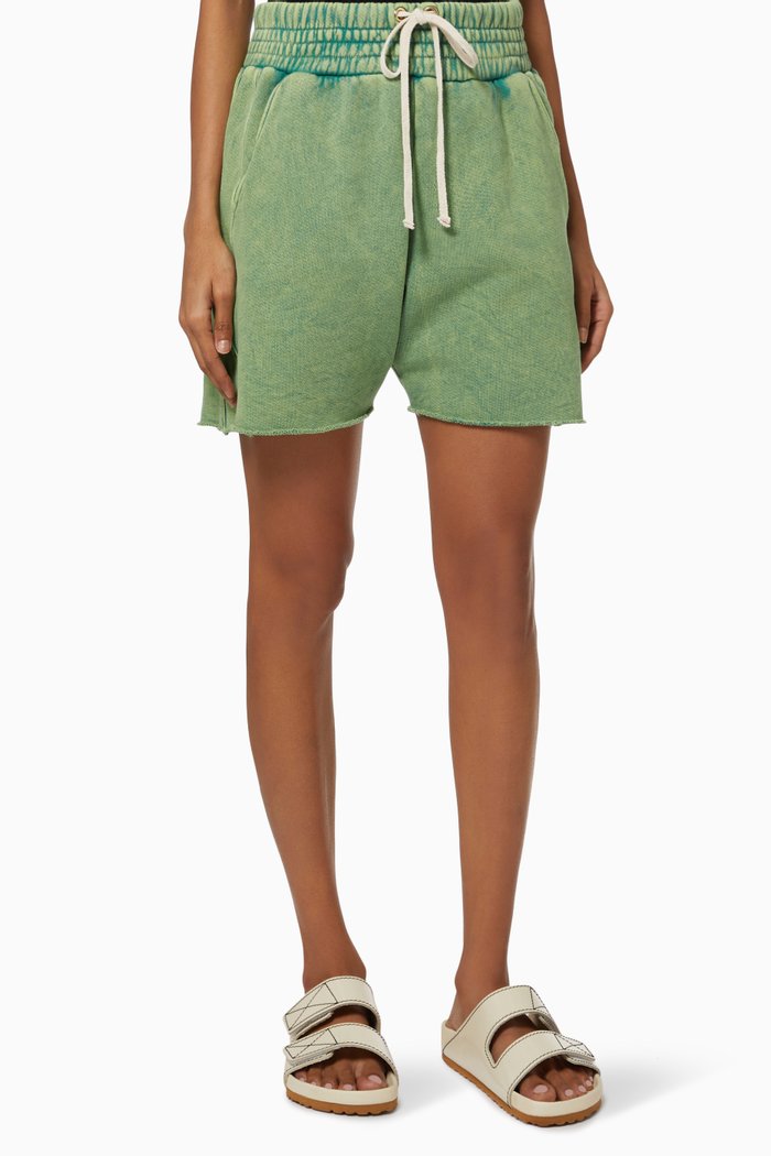

Yacht Shorts in Cotton Terry, Green