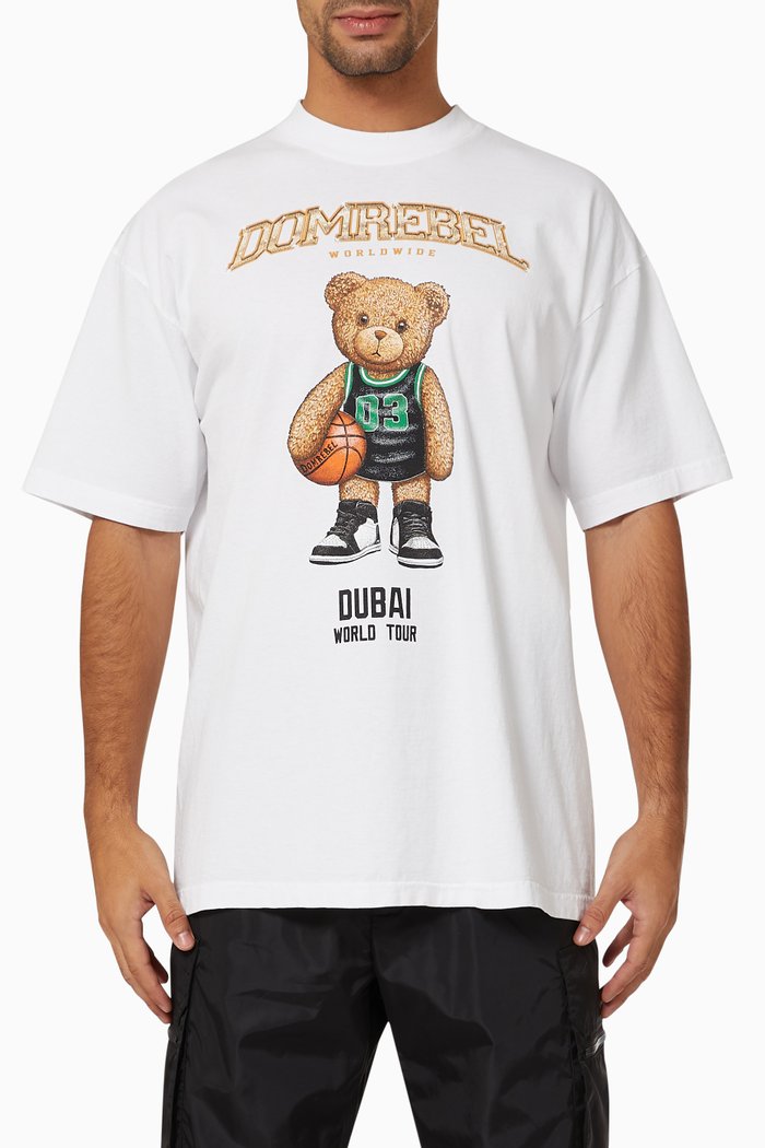 

Bearball Dubai Box T-shirt in Cotton, White