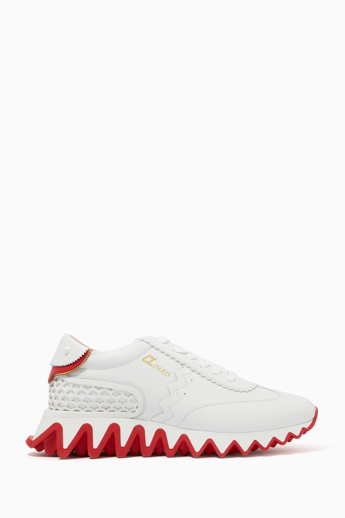 Loubishark Donna Sneakers in Leather, White