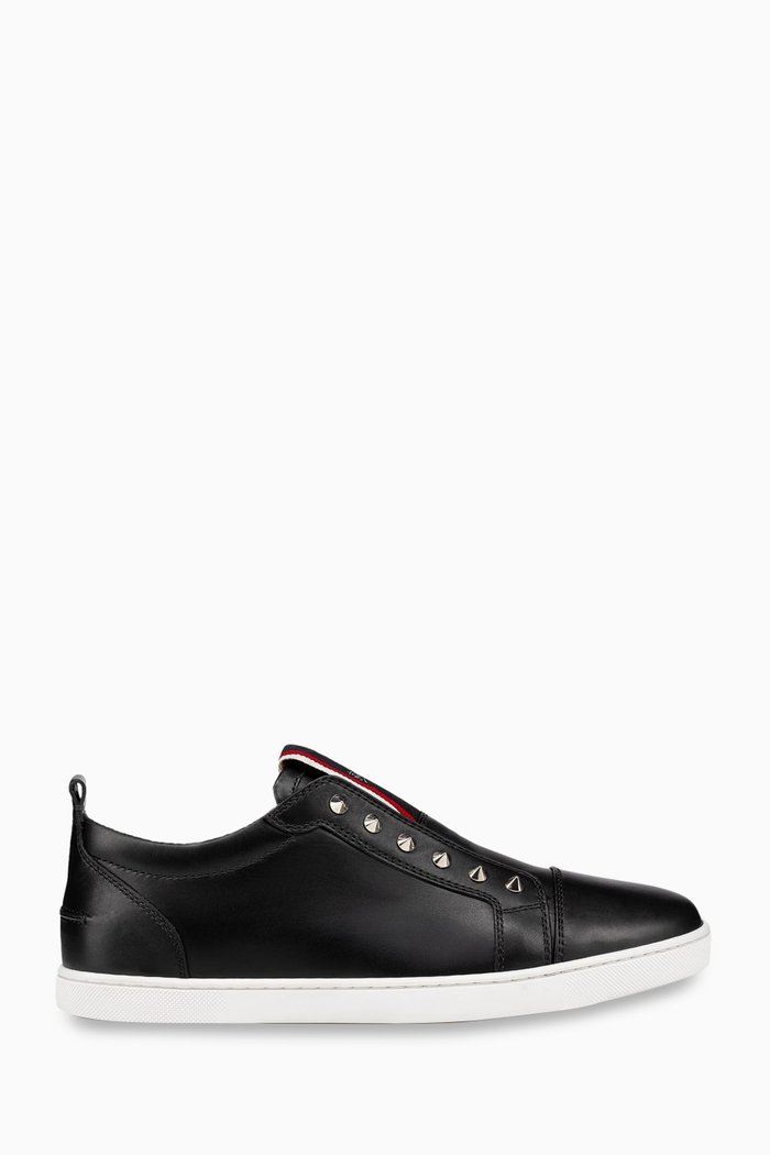 

F.A.V. Fique A Vontade Slip-on Sneakers in Leather, Black