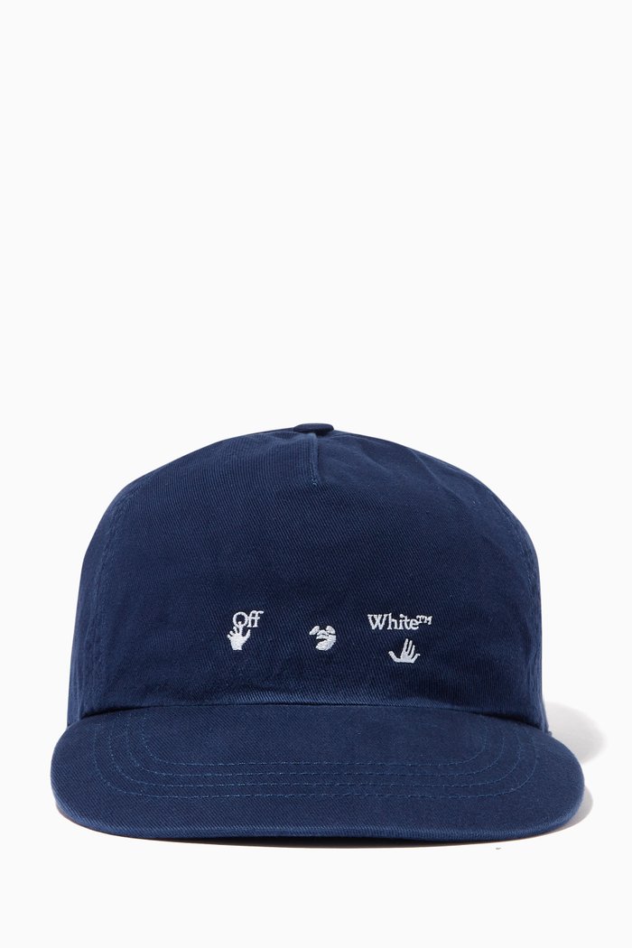

Logo Baseball Cap in Cotton, Blue