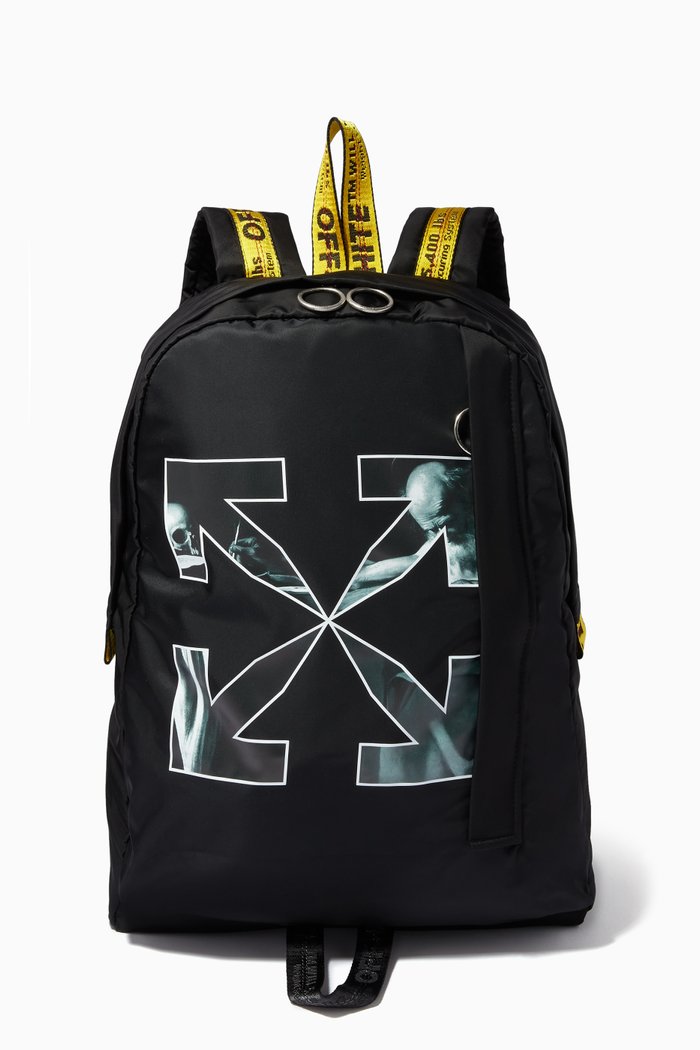 

Caravaggio Arrows Easy Backpack in Nylon, Black
