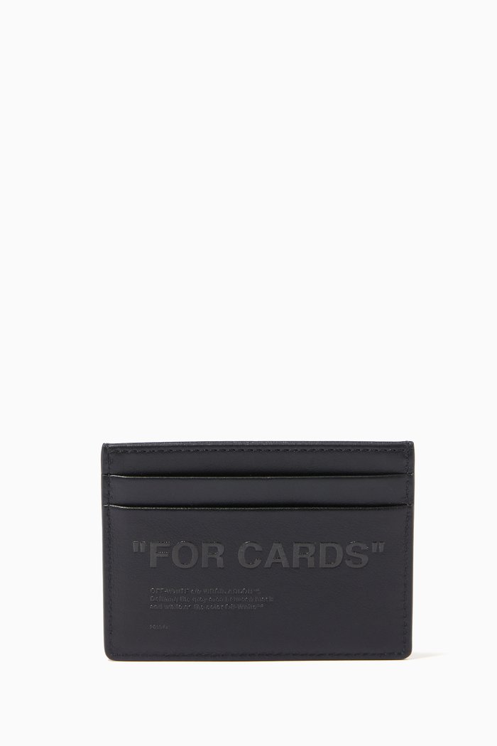 

"FOR CARDS" Cardholder in Leather, Black