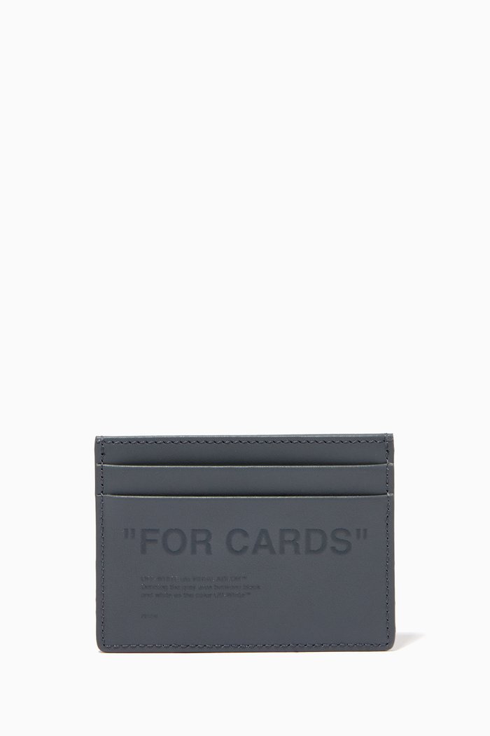 "FOR CARDS" Cardholder in Leather, Grey