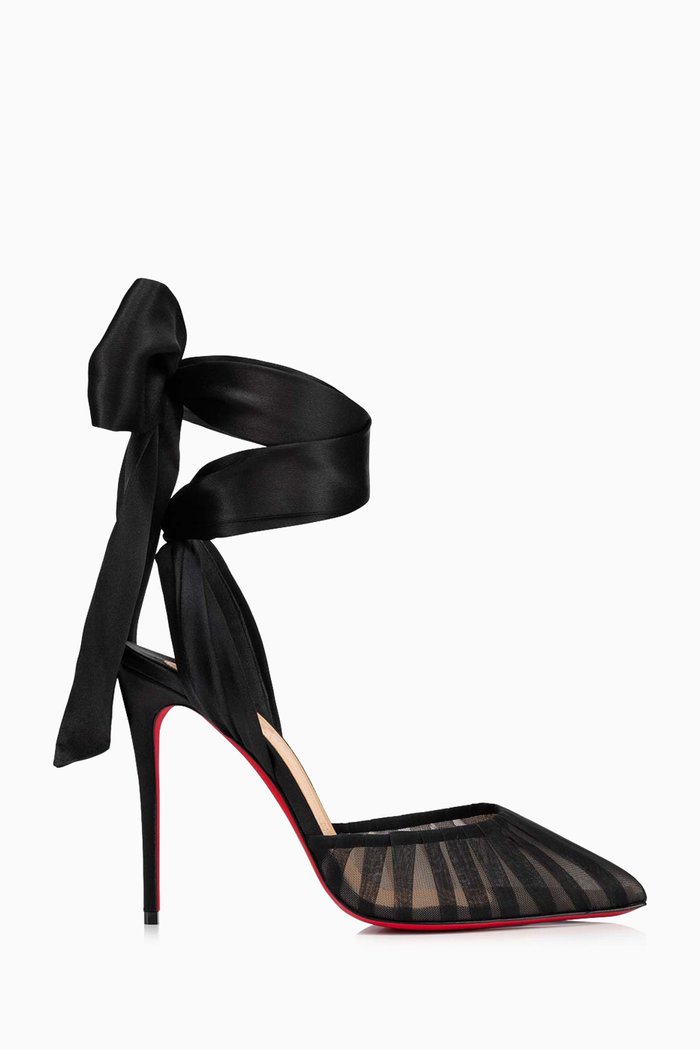 

Noor 100 Sandals in Satin Crepe, Black