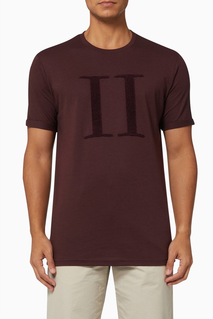 

Encore Logo T-shirt in Jersey, Burgundy