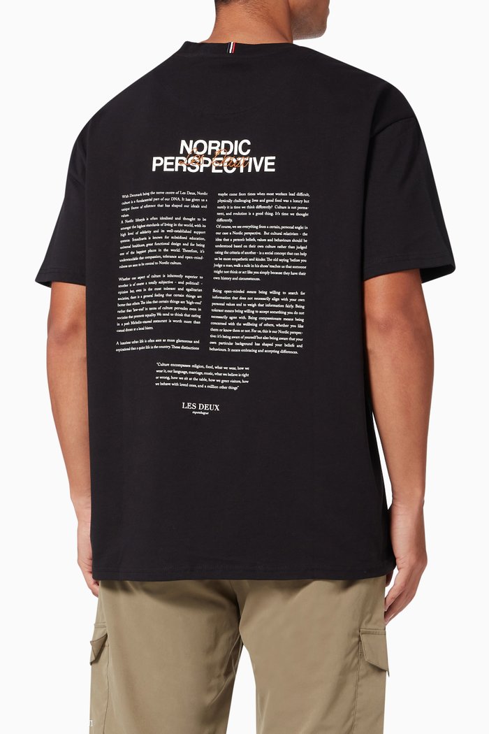

Nordic T-shirt in Cotton Jersey, Black