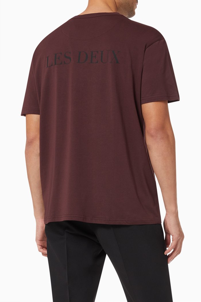 

Buckeye T-shirt in Cotton & Lyocell, Burgundy