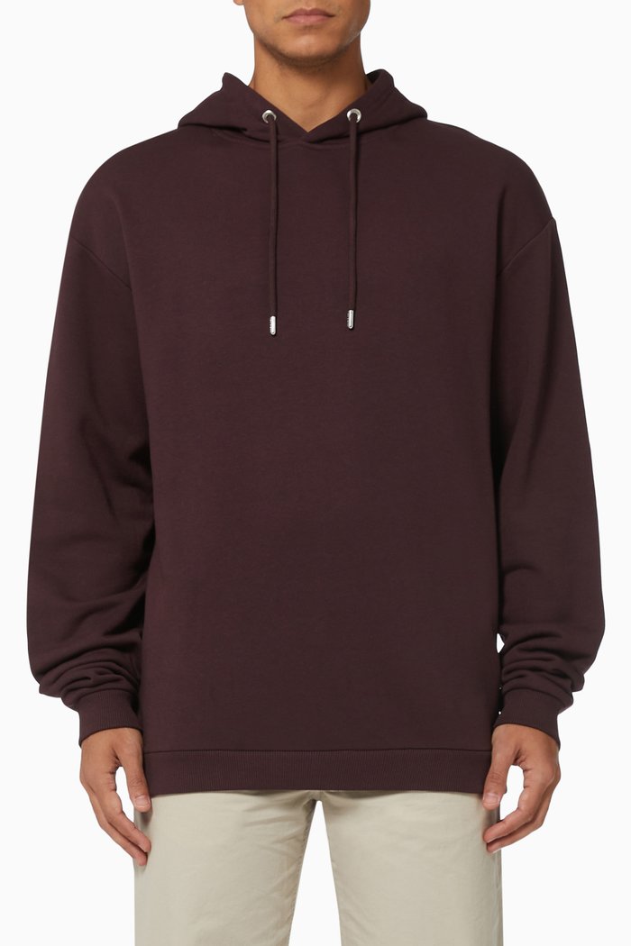 

Buckeye Hoodie in Cotton and Lyocell, Burgundy