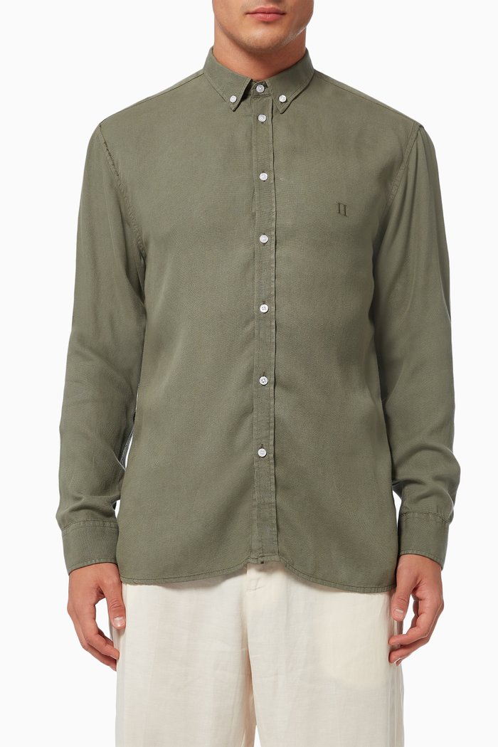 

Christoph Dobby Shirt in Tencel, Green