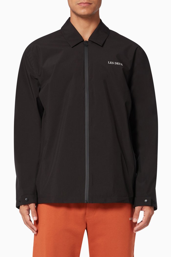 Antoine Jacket in Technical Fabric, Black