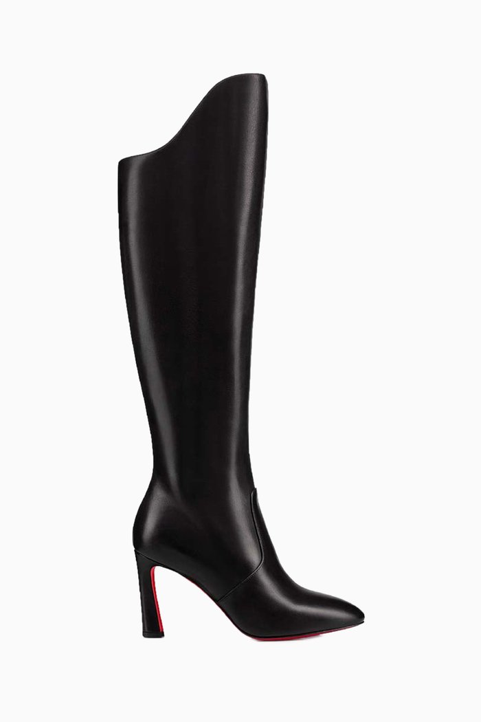Eleonor Botta 85 Knee-high Boots in Calf Leather, Black