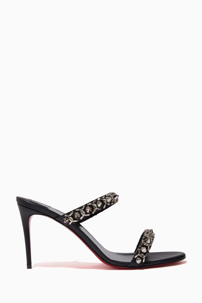 

Just Chain 85 Sandals in Leather, Black