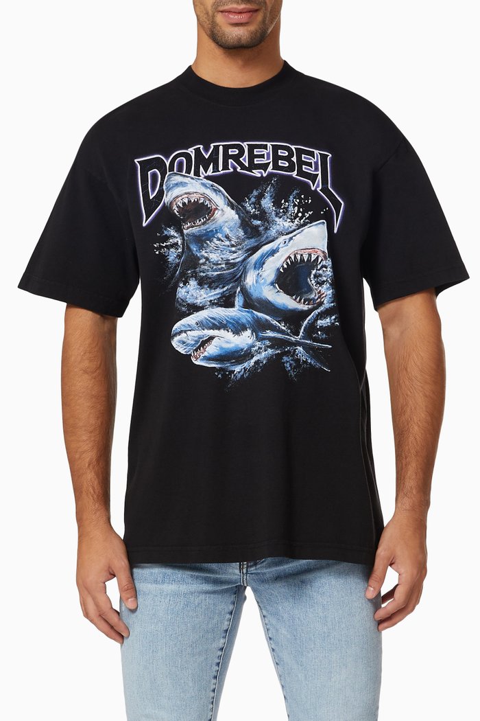 Frenzy Box T-shirt in Cotton, Black