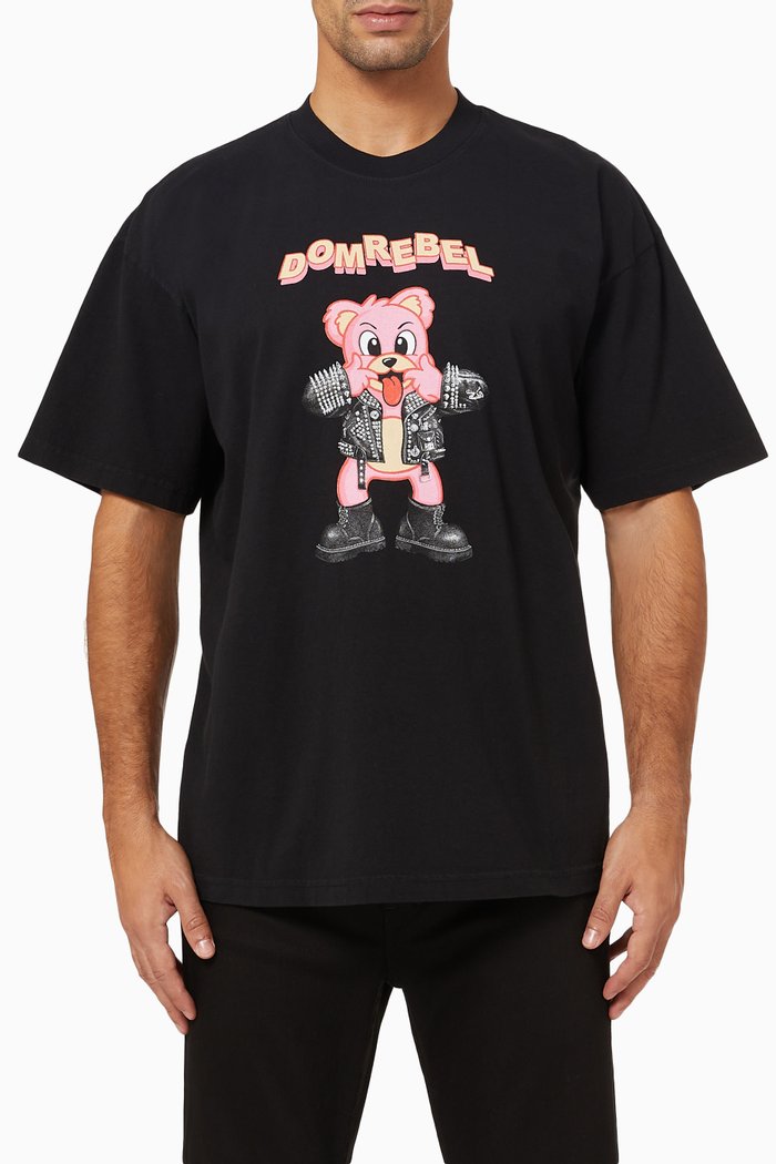 

Blah Box T-shirt in Cotton, Black