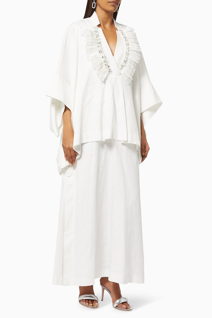 

Maxi Dress in Linen, White