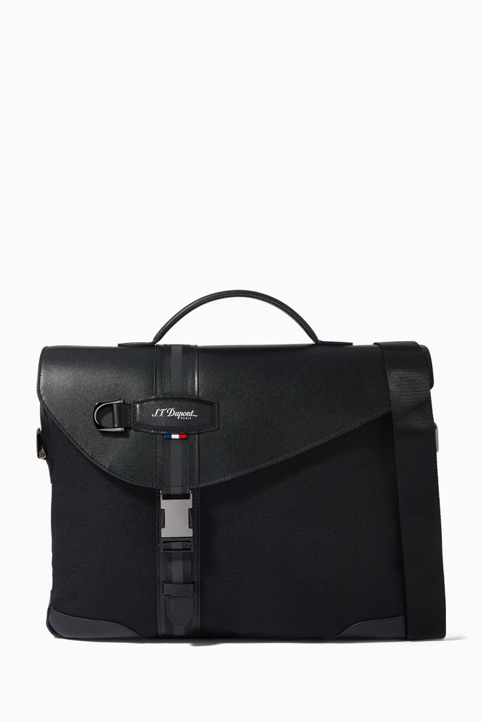 

Défi Millenium Document Holder in Leather, Black