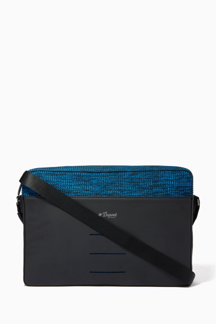 

Messenger Bag in Leather, Blue