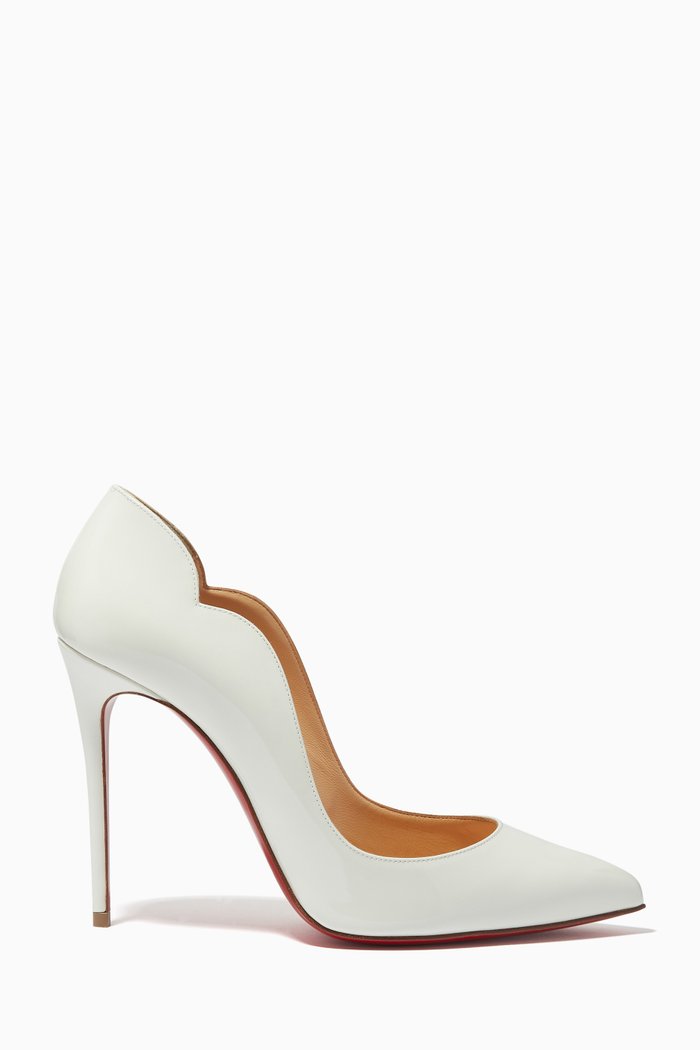 Hot Chick 100 Pumps in Leather, White