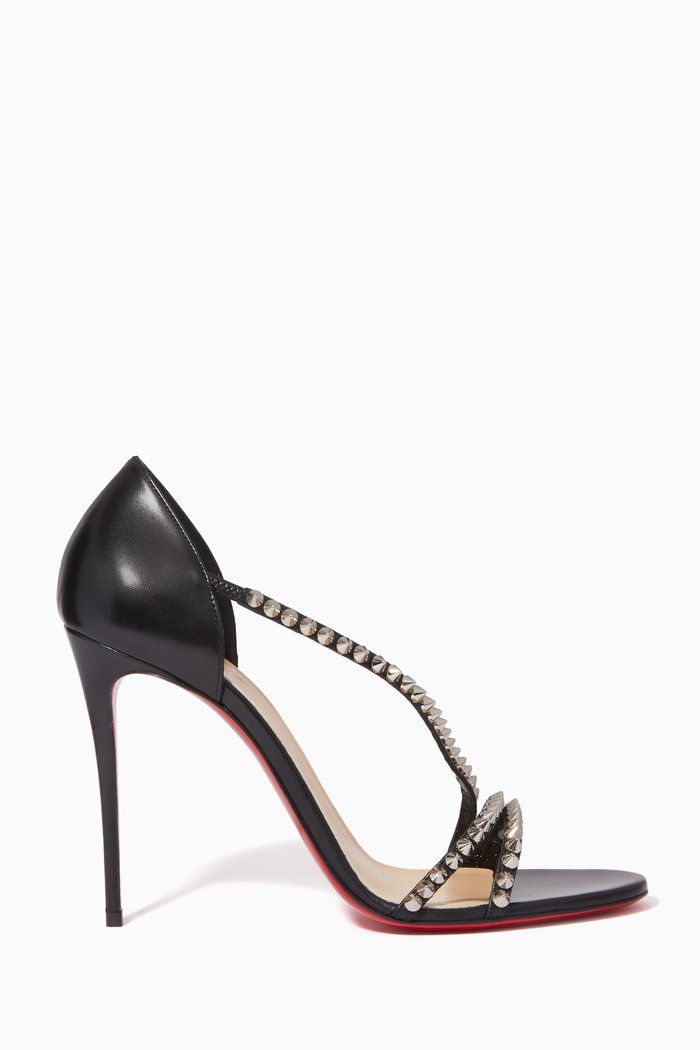 

So Spike 100 Pumps in Leather, Black