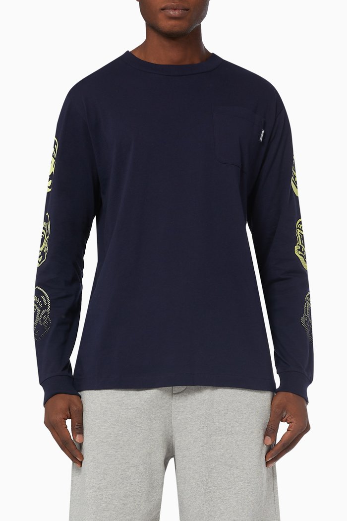 

Astro Logo Gradient T-shirt in Cotton Jersey, Blue