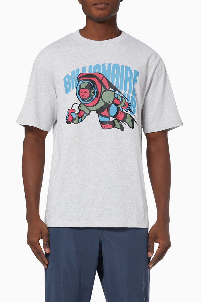 

Cafeteria Logo T-shirt in Cotton Jersey, Grey