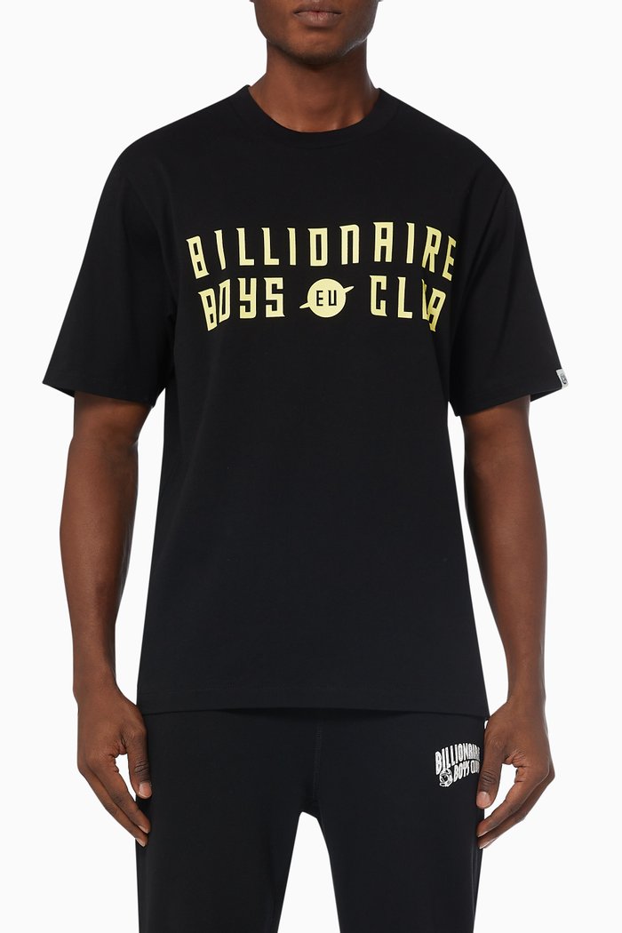 

EU Logo T-shirt in Cotton Jersey, Black