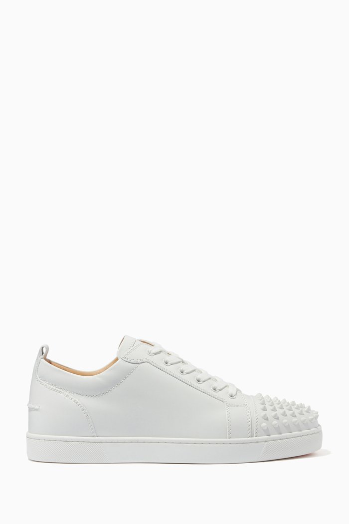 

Louis Junior Spikes Sneakers in Leather, White