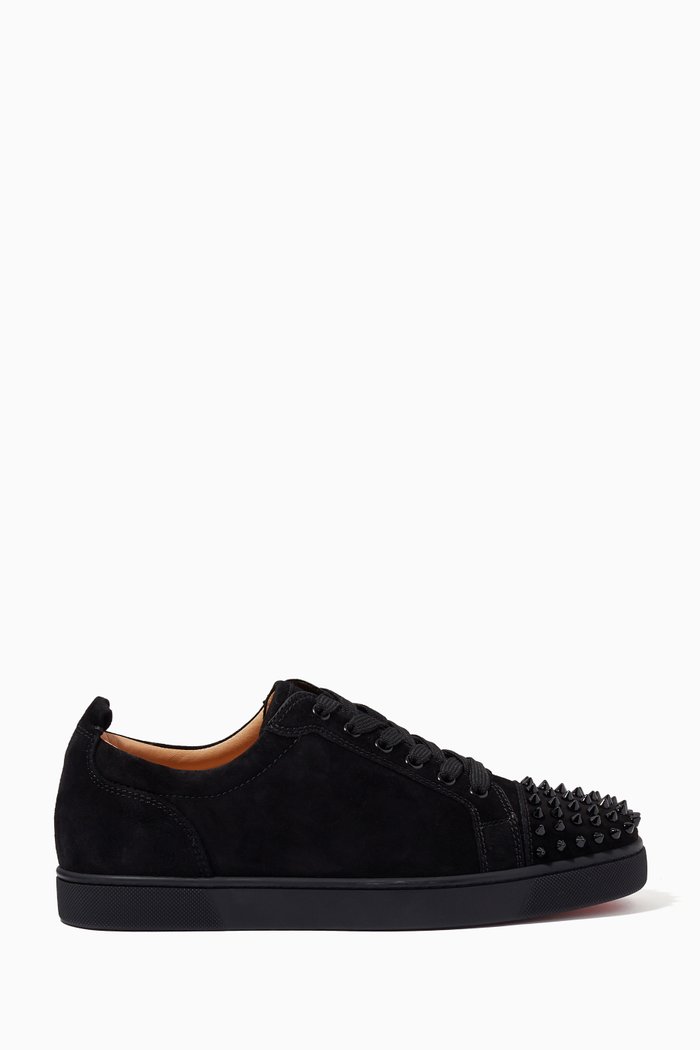 

Louis Junior Spikes Sneakers in Suede, Black